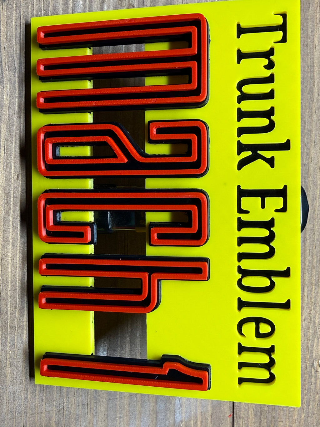 Mach 1 Trunk Emblem Standard