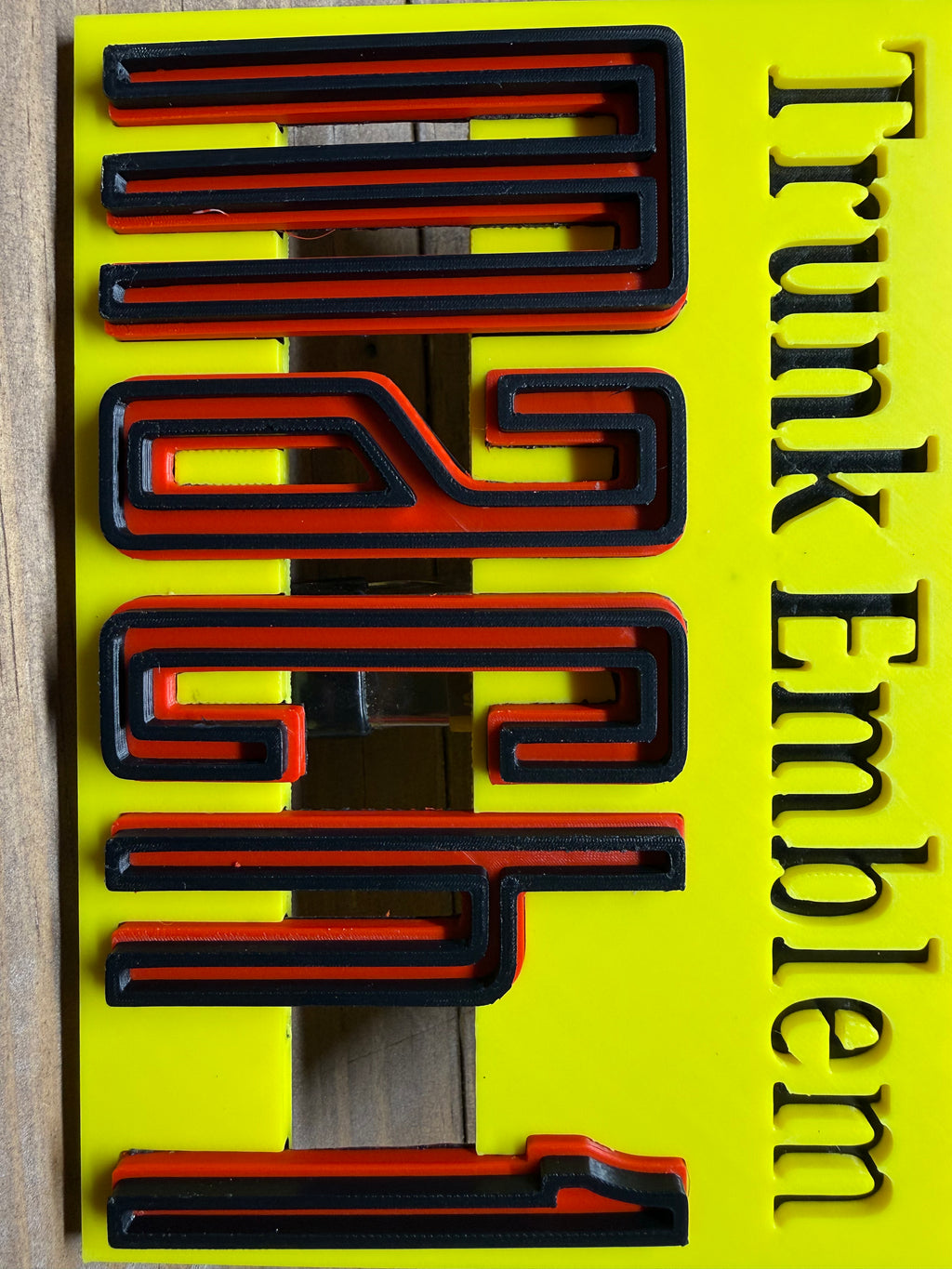 Mach 1 Trunk Emblem FLIP