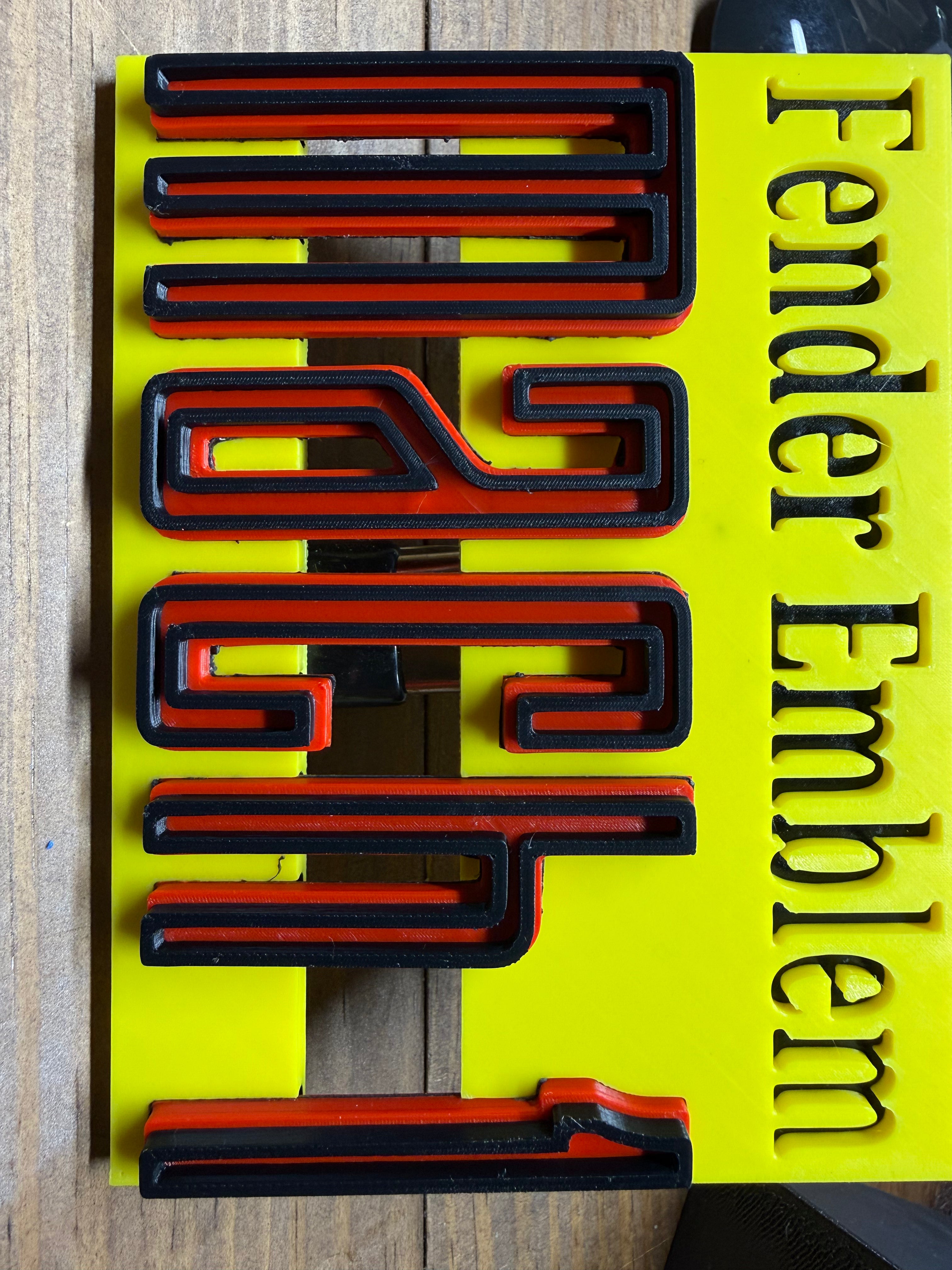 Mach 1 Fender Emblem Set - FLIP