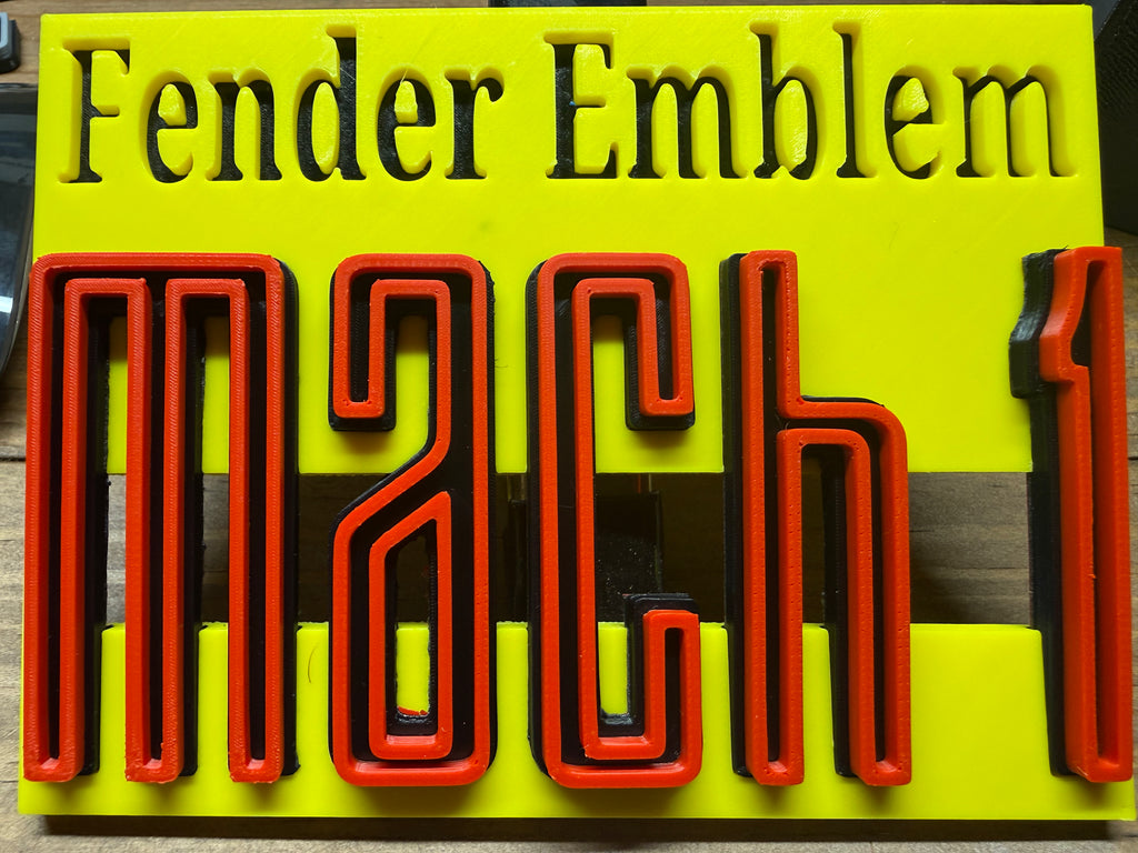 Mach 1 Fender Emblem Set - Standard