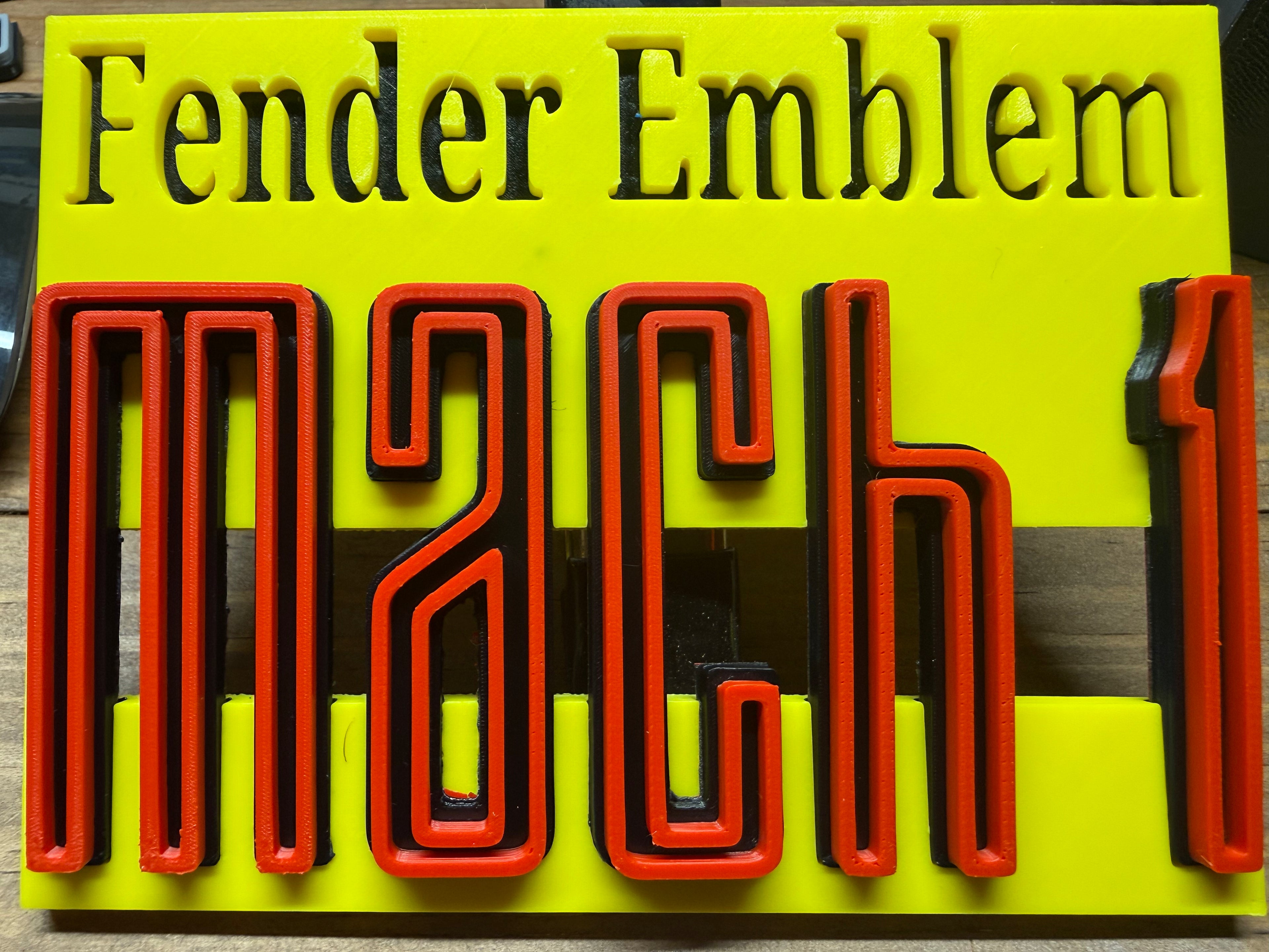 Mach 1 Fender Emblem Set - Standard